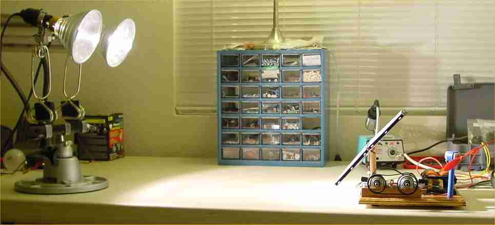 Solar Energy Science Project using Floodlights